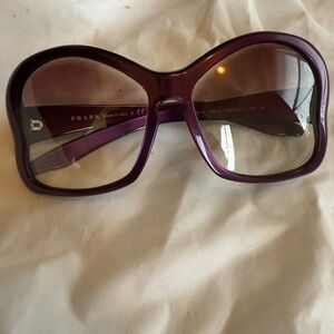 Prada fairy butterfly Purple sunglasses Chanel quilted Case